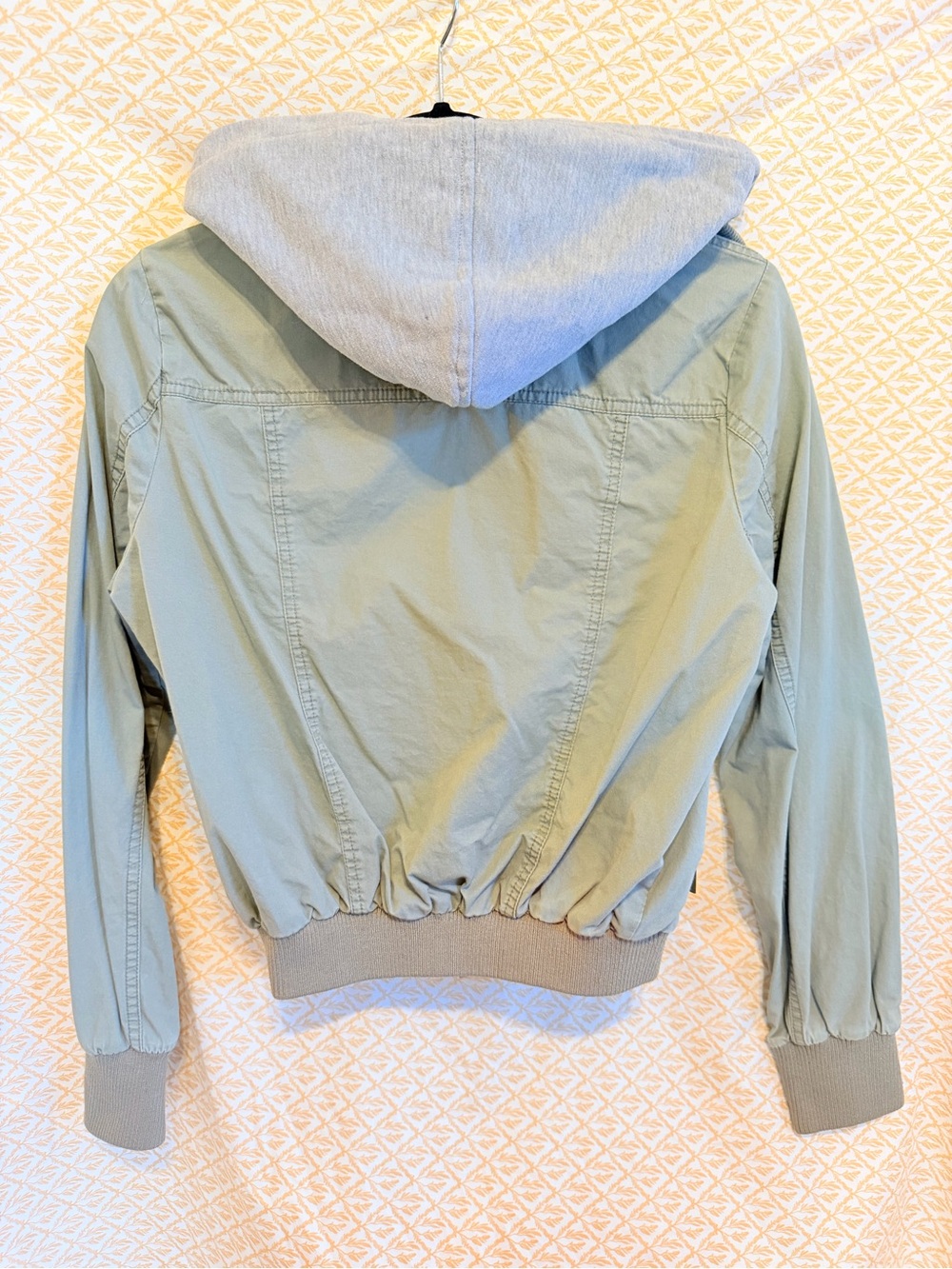 Ci Sono Girls Sage Green Hooded Zip Jacket - Picture 2 of 5